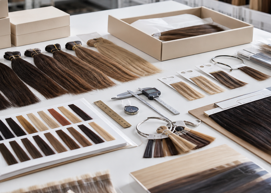 Hair extension quality control table